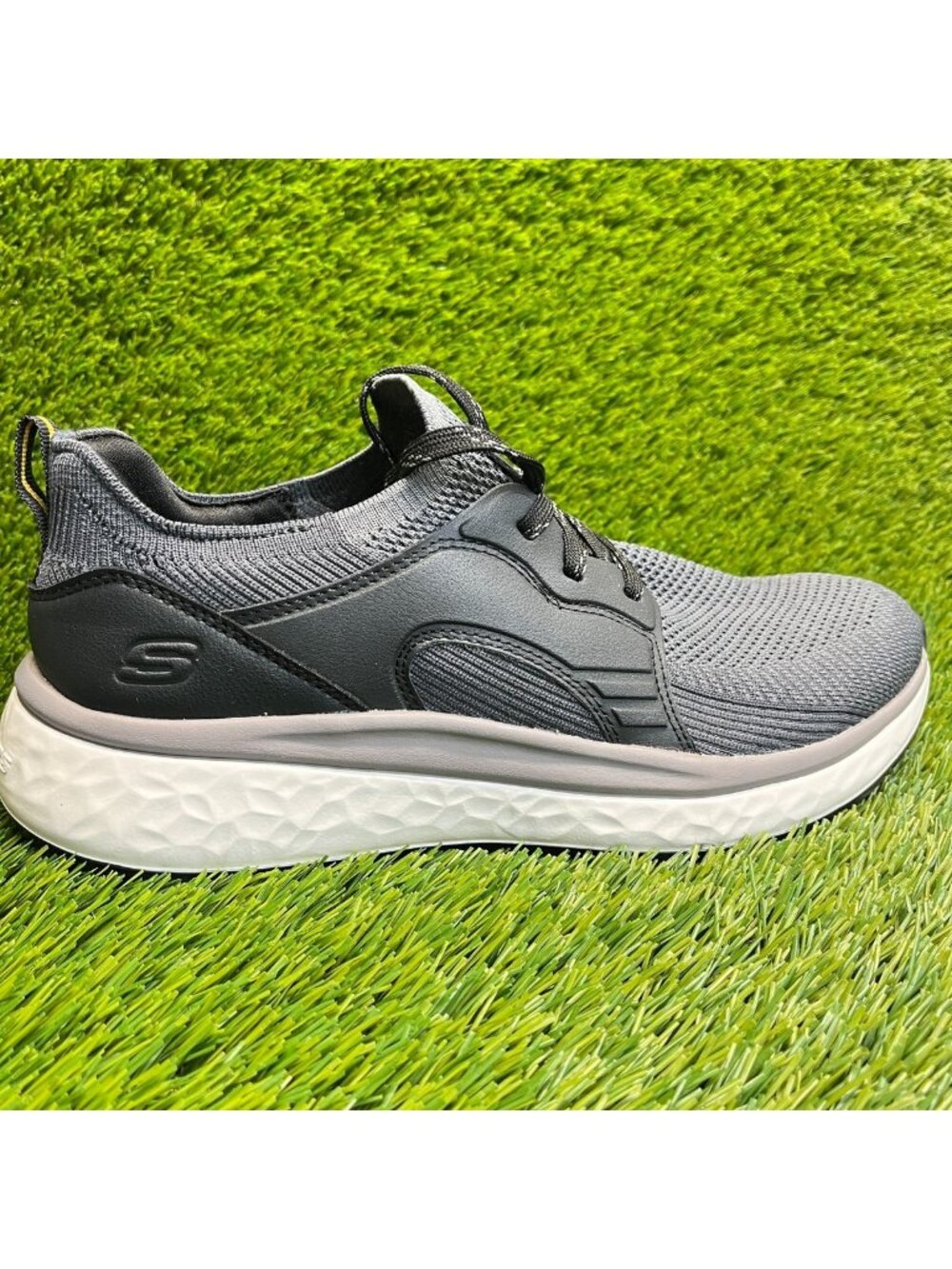 Skechers Lancer Dalton Mens Size 9 Gray Athletic Running Walking Shoes Sneakers